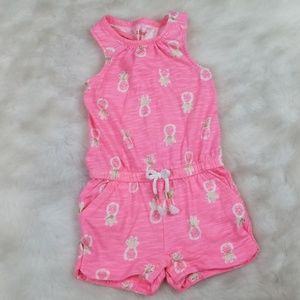 cat and jack pineapple romper